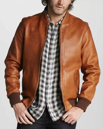 Neu bomber lederjacke - lederjacke, biker