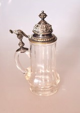 Alter bierkrug antik glas - antik,