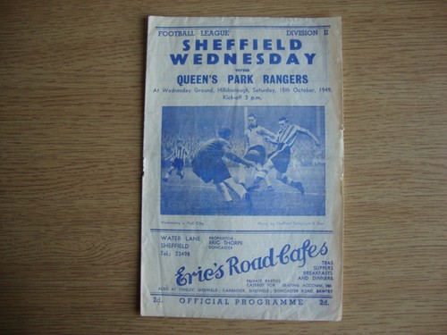 1949 sheffield wednesday v - sheffield,