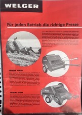 Welger presse prospekt - welger, 350