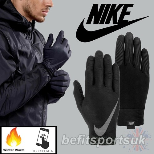 Nike schwarz laufhandschuhe - schwarz,