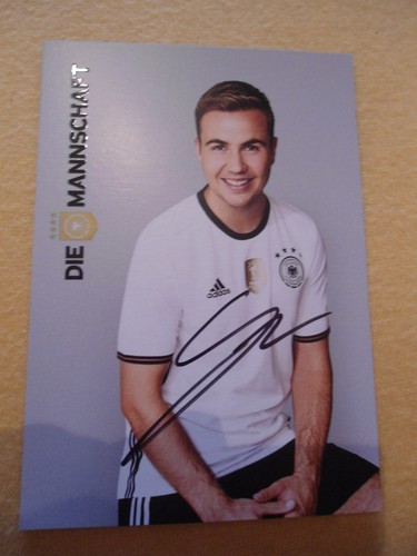Mario götze autogrammkarte - mario, ak