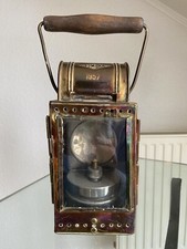 Vintage Alte Osmeka Eisenbahnerlampe Messing sehr gut erhalten
