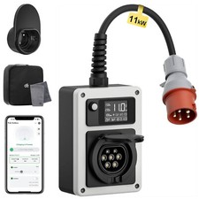 dé Mobile Wallbox 11kW 16A EV Charger mit CEE Stecker und Typ 2 with APP WIFI