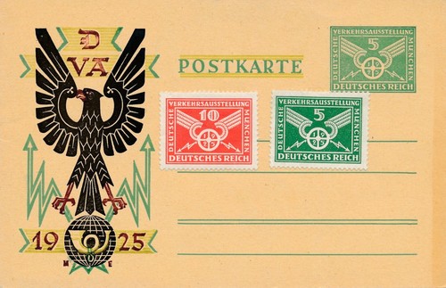 Postkarte ganzsache deutsches - ganzsache,