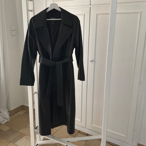 Damen ledermantel schwarz - damen,