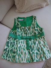 Mädchen-Bluse *Christian Dior* Gr.10Jahre Grün/Schleife (wie Neu)