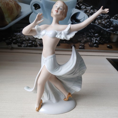 Porzellan figur tänzerin - figur,