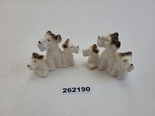 2x Hundefiguren Porzellan