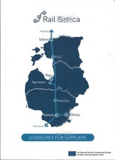 Rail Baltica Tallinn-Kaunas (-Warschau) Faltblatt Projekt-Information