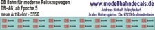 H0-Decals: DB Bahn extra klein für Türen, etc. 087-5950 TOP NEU