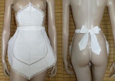 VERSCHIEDENE WEISSE SERVIERSCHÜRZEN - DIENSTMÄDCHEN - SPITZE - VINTAGE -ONE SIZE