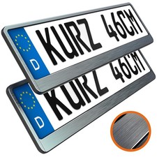 2 kurze Kennzeichenhalter