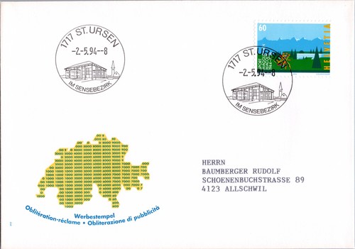Schweiz brief sst - st., ursen