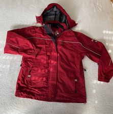 TCM Wanderjacke Wetterjacke Regenjacke Outdoorjacke S 36 Rot Neuwertig Kapuze
