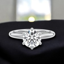 Weißgold Ehering Rundschliff