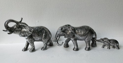Metall elefant familie - metall,