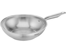 Tefal Virtuoso Wokpfanne 28 cm Induktion Edelstahl unbeschichtet Wok E4921925