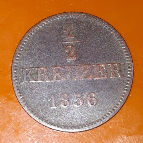 Kreuzer kupfer münze - 1/2,