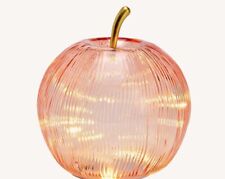 LED Deko Apfel 17cm rosa