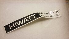 70's HIWATT AMP BUMPER STICKER - made in UK