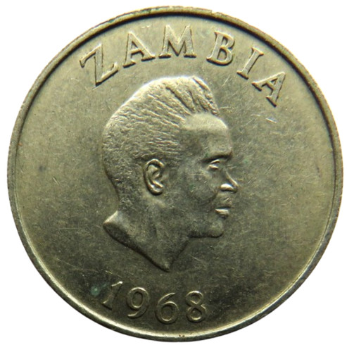 Sambia ngwee münze 1968 - 10,