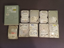 9x IDE/ATA Festplatten von 850MB - 120GB (geprüft) und ein CD ROM 