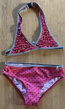 ** Esprit  ** Badeanzug ** Rot, Weiß, Blau  ** 128 / 134  ** 