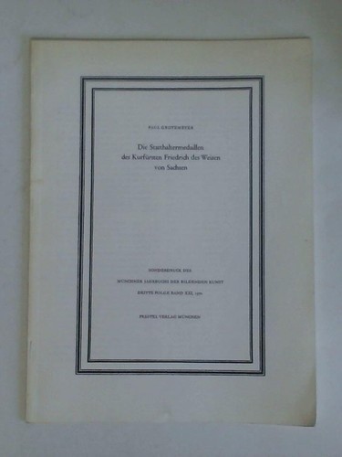 Die statthaltermedaillen des - die,