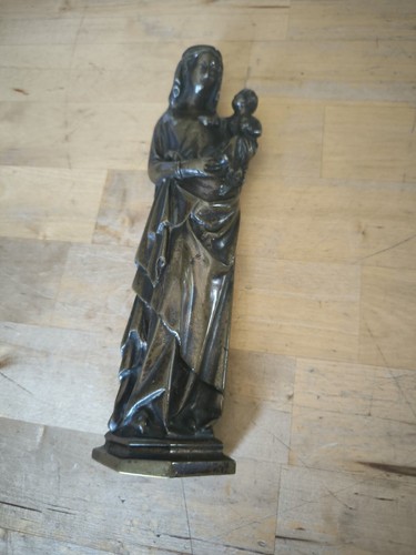 Bronze statue madonna mit kind - mit,