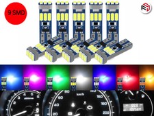 2/5/10x T5 Super Helle 9 SMD 3014 LED Glassockel Lampe Tachobeleuchtung Farben