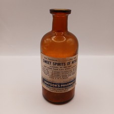 Antike Apotheker Flasche USA  "Salpetergeist" Boyson's Pharmacy Schnaps Medizin