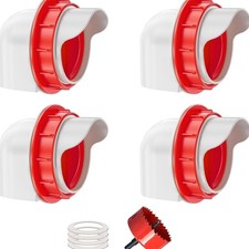 Hühnerfutterspender Kunststoff abfallfrei regensicher 4 Stück Zubehör