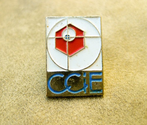 Pin button ccie weiß rot - ~ccie,