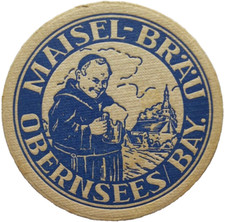ALTER BIERDECKEL Maisel Bräu Obernsees Gründungsjahr 1852 Bierfilze Sammlerstück