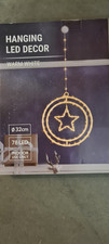  Beleuchtet LED  Weihnachts-Stern zum Aufhängen z. b.  am Fenster 