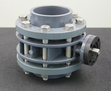 VDL Absperrventil Absperrklappe ohne Griff aus PVC-U PN10 DN100 InnenØ 110mm