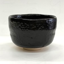 Schwarze Raku Teeschale Takumi