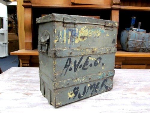 Alte metallkiste geldkassette - metallkiste,