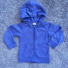 Schöne Jacke Baby Junge blau Kapuze 104 Kidkind 60 % Baumwolle mit 2 Taschen