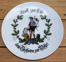 Wandteller Porzellan Feuerwehr