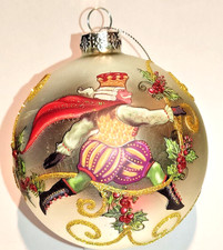 MARK ROBERTS "Weihnachtskugel-Glas champagner Ø 10 cm Nostalgie Nr. 10 Edelmann