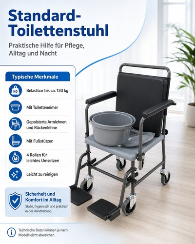 Toilettenstuhl fahrbar
