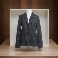 Marc O'Polo Winter Blazer Acryl Wolle Polyester Gr 42 schwarz grau kariert 