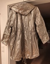 Gold Nylonparka Kapuze