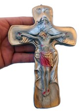 Wandbehang Kreuz Weißgold Heilige Dreifaltigkeit Vater Sohn Heiliger Geist Kr...