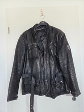 Schwere Motorradjacke Herren Louis AJS Gr XL Vintage schwarz Leder Lederjacke
