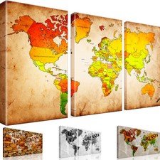 Weltkarte Wandbild Kunstdruck