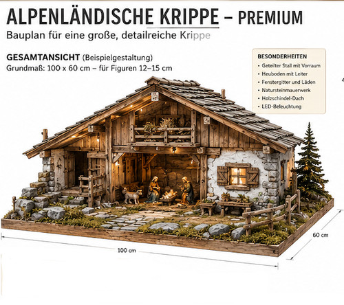 Alpenländische krippe - alpenländische, –