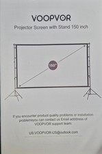 LEORFI Tragbare Leinwand für Beamer 150 zoll.